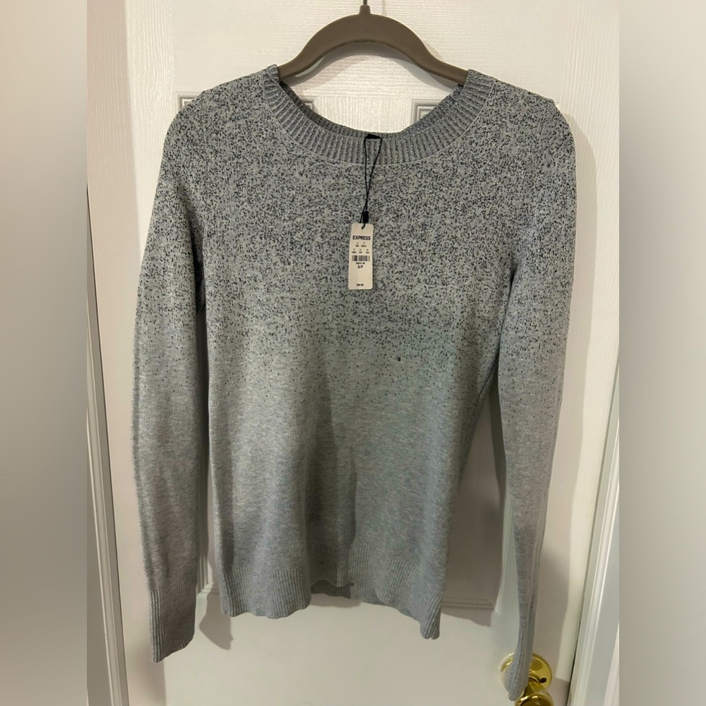 Express grey long sleeve shirt size small with tags